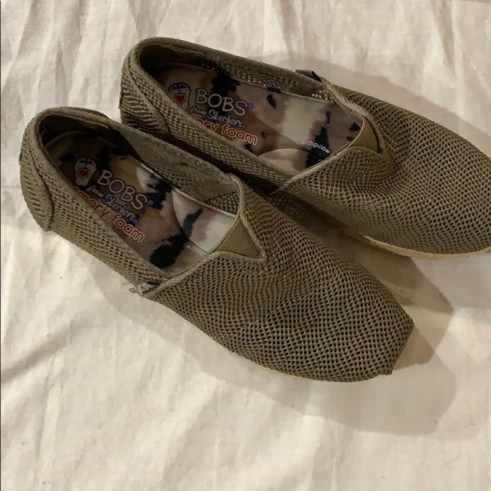 BOBS loafers in khaki colour